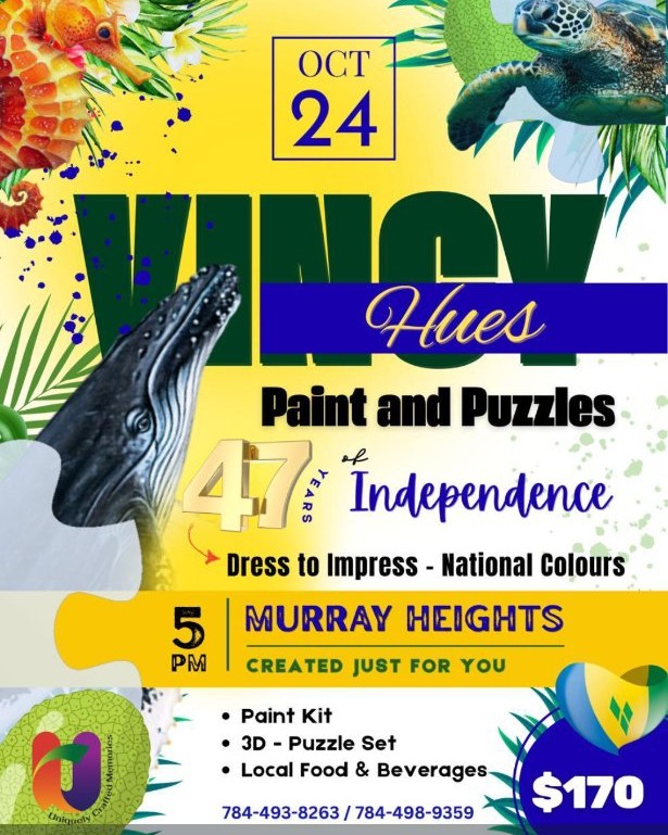 Vincy Hues: Paint and Puzzles - 47 Years of Independence